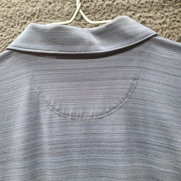 Cutter & Buck Mens Polo Shirt Blue Size Medium Illinois Button Down Short Sleeve - Picture 10 of 12